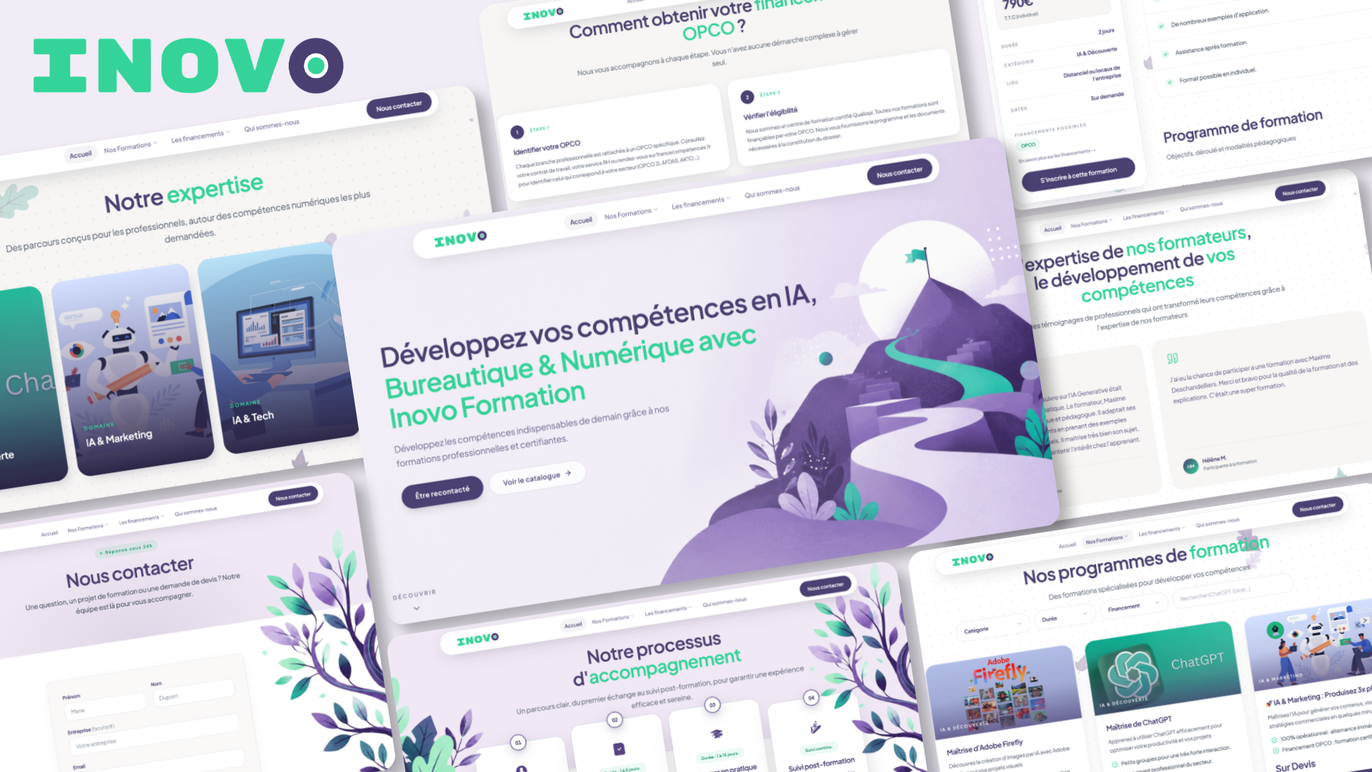 Inovo Formation — catalogue Qualiopi, page d’accueil